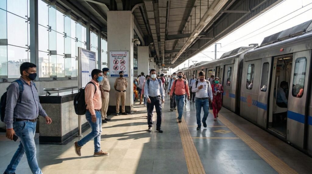 Delhi Metro Introduces Stricter Rules Up to ₹5,000 Penalty for Unauthorised Selling