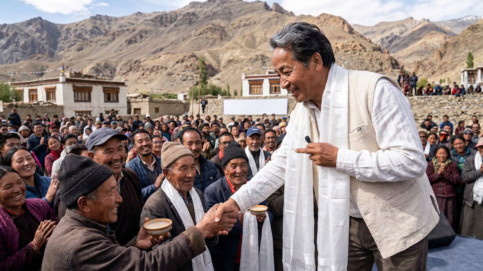 Sonam Wangchuk Welcomed in Kargil, Urges Ladakh Unity, Rights