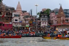 PM Modi Holds 14-Km Roadshow In Varanasi, Offers Prayers At Kashi Vishwanath Temple