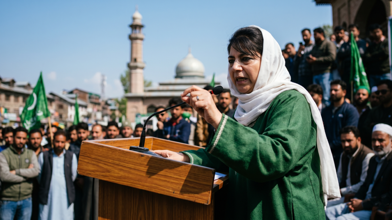 Mufti Accuses National Conference of Exploiting Religion for Political Gain