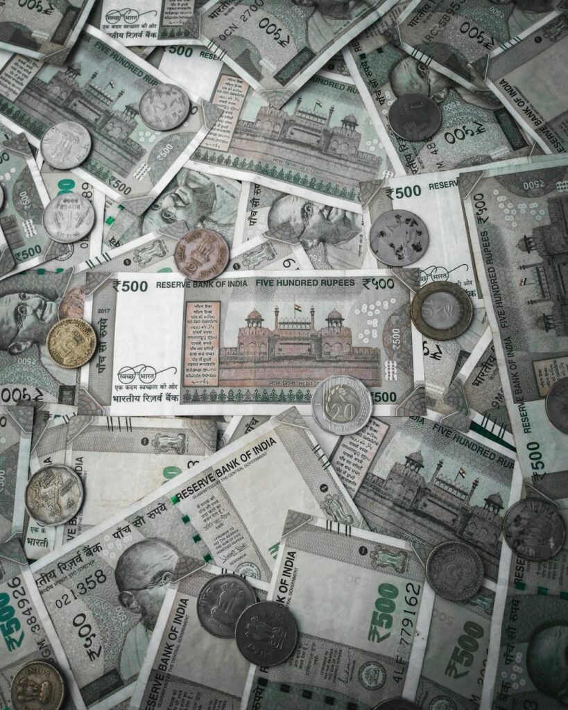 close up shot of indian rupee