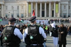 Rival Protests Begin in London, With a Major Security Effort