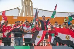 At World Cup Soccer Game, Palestinian Emblems Abound