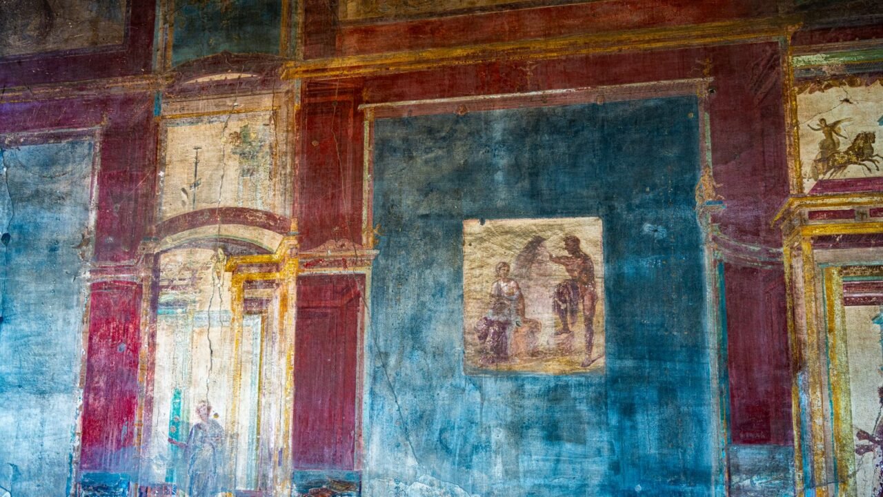 Pompeii Unearths Restored Fresco of Dionysus and Ariadne Myth