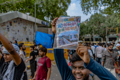 Police in India Use Tear Gas to Break Youth Protest
