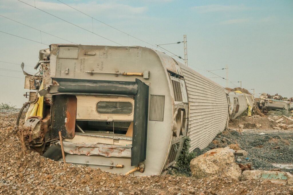 Train Derails Near Town of Lewes in East Sussex, U.K.