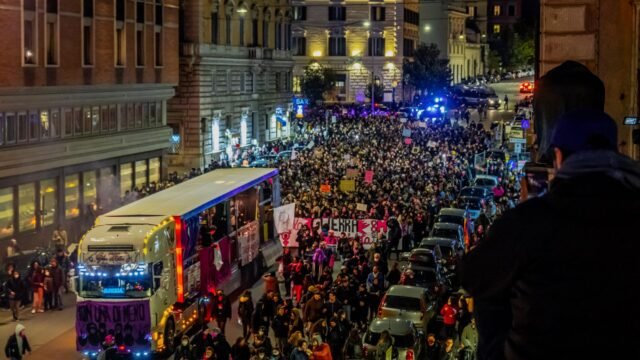 Italy Faces Parallel Protests in the North and South
